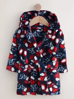 Marineblauw Spider-Man - Fleece-licentie badjas (12mnd -10jr)
