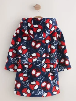 Marineblauw Spider-Man - Fleece-licentie badjas (12mnd -10jr)
