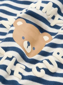 Marineblauw streep Mummys Little Cub - Baby Family-pyjama (0-2jr)