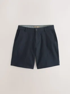 Marineblauw/antraciet - Ruimvallende pasvorm. - Set van 2 chinoshorts met stretch