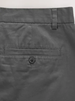 Marineblauw/antraciet - Slim Fit - Set van 2 chinoshorts met stretch