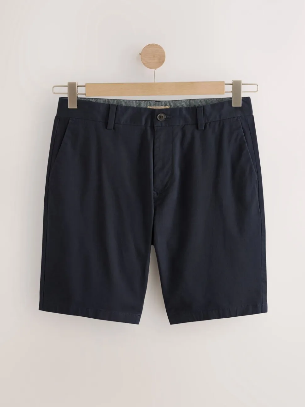 Marineblauw/antraciet - Slim Fit - Set van 2 chinoshorts met stretch