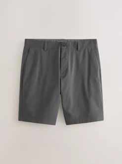 Marineblauw/antraciet - Straight fit - Set van 2 chinoshorts met stretch