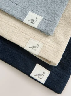 Marineblauw/blauw/kiezelkleur - Set van 3 Henley T-shirts met lange mouwen (3mnd-7jr)