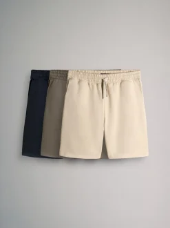 Marineblauw/bruin - The Set 3 Pack Relaxed Fit Sweat Shorts