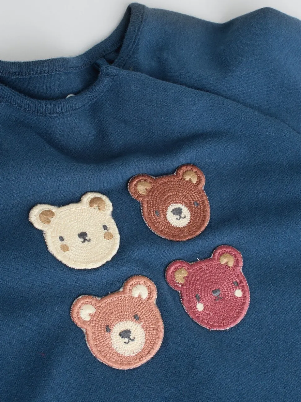 Marineblauw/bruin met beer - Tops en Leggings 6 -delige babyset (0mnd-3jr)