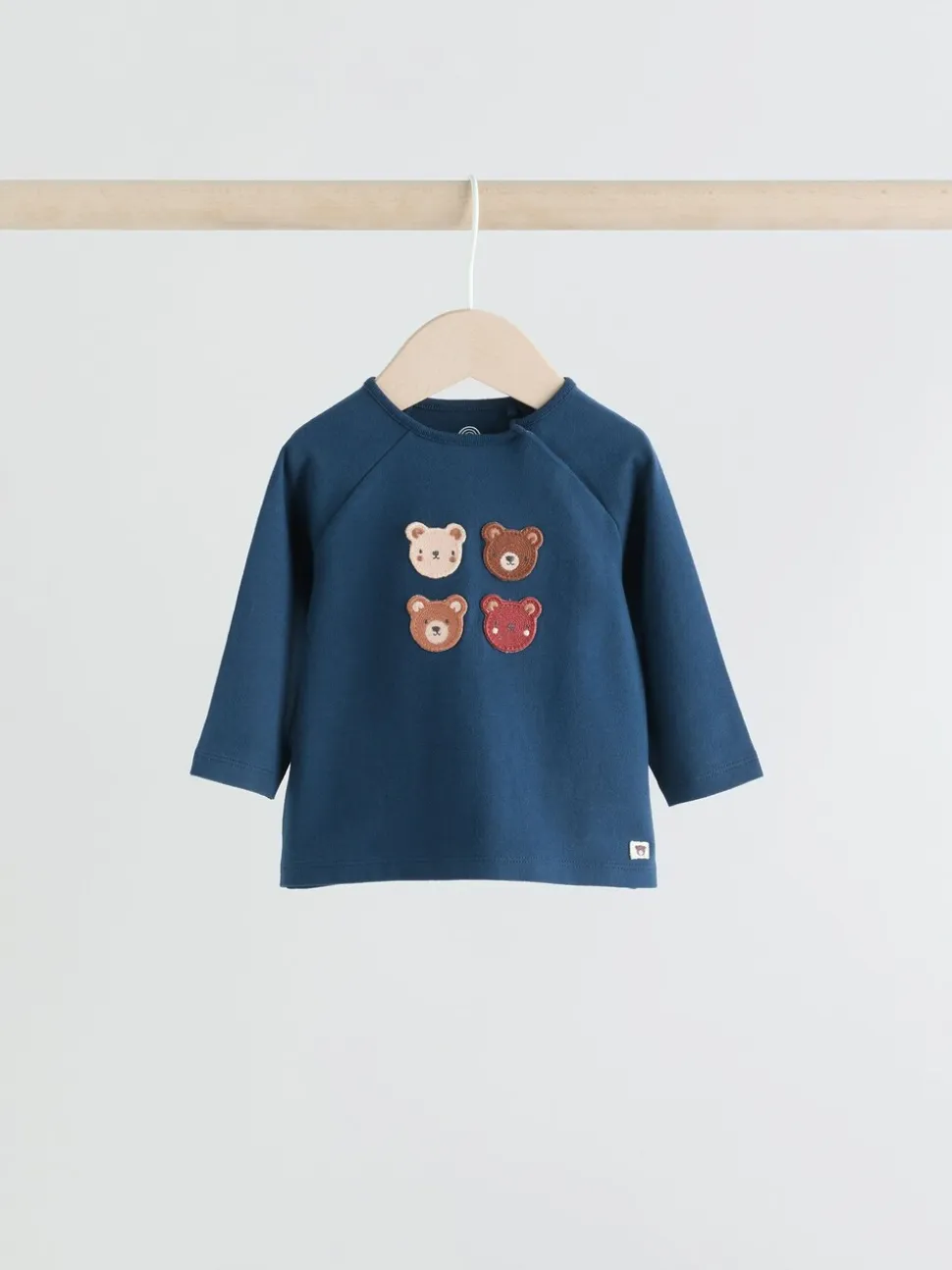 Marineblauw/bruin met beer - Tops en Leggings 6 -delige babyset (0mnd-3jr)