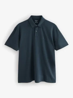 Marineblauw/bruin/grijs/wit/saliegroen - Normale Pasvorm - Set van 5 jersey poloshirts met korte mouwen
