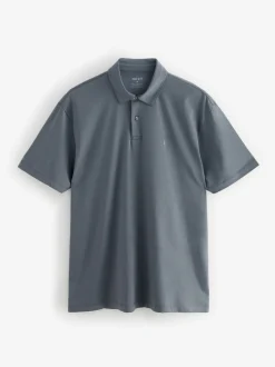 Marineblauw/bruin/grijs/wit/saliegroen - Normale Pasvorm - Set van 5 jersey poloshirts met korte mouwen