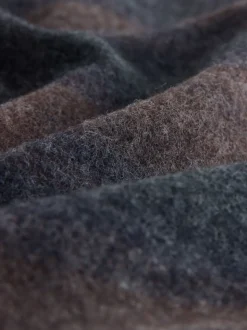 Marineblauw/chocoladebruin - Ombre Stripe Scarf