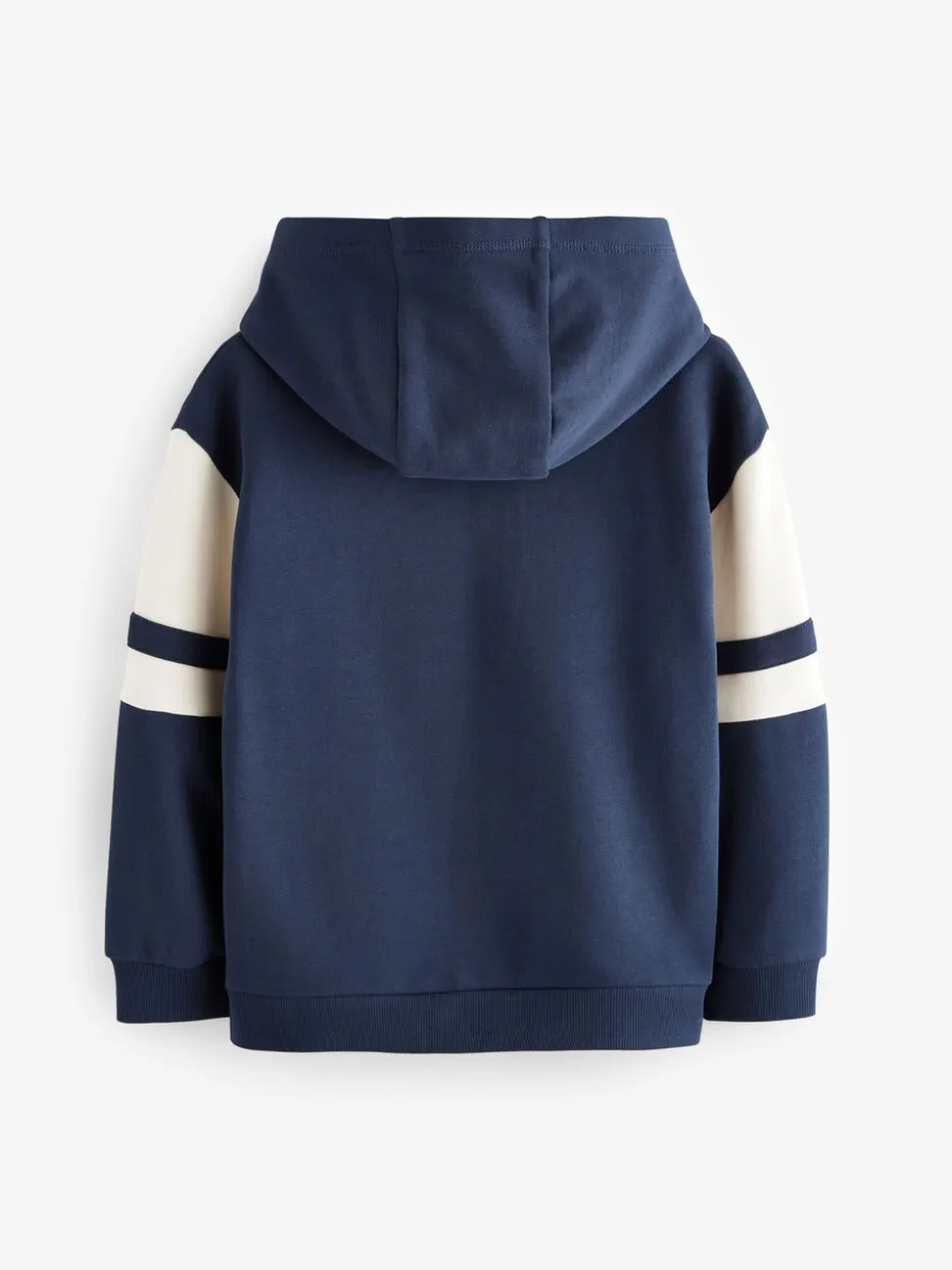 Marineblauw/crème - Hoodie met kleurblokken (3 - 16 jr)