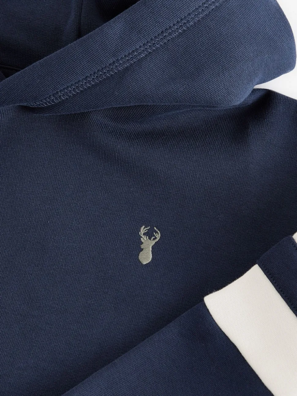 Marineblauw/crème - Hoodie met kleurblokken (3 - 16 jr)