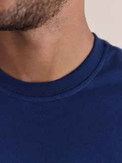 Marineblauw/grijs - Geruite geweven pyjamaset met korte mouwen