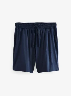 Marineblauw/grijs - Korte jersey pyjama's verpakking van 2