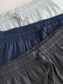 Marineblauw/grijs - Set van 3 jersey pyjamashorts
