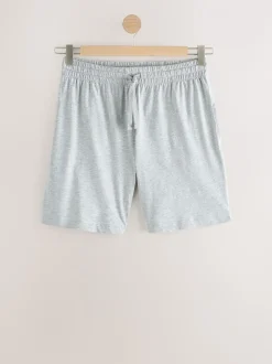 Marineblauw/grijs - Set van 3 jersey pyjamashorts