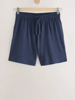 Marineblauw/grijs - Set van 3 jersey pyjamashorts