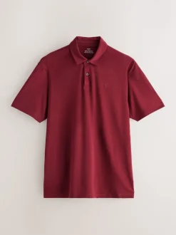 Marineblauw/groen/bordeauxrood/geometrisch - Set van 3 jersey poloshirts met korte mouwen