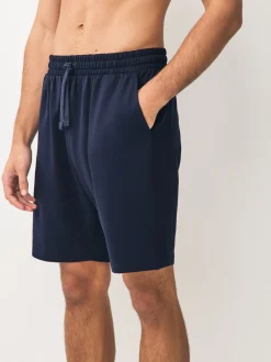 Marineblauw/groen/ijsgrijs - Loopback Soft Touch Shorts 3 Pack