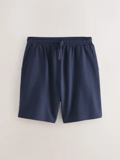Marineblauw/groen/ijsgrijs - Loopback Soft Touch Shorts 3 Pack