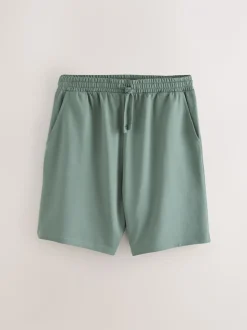Marineblauw/groen/ijsgrijs - Loopback Soft Touch Shorts 3 Pack