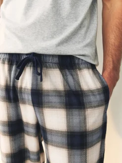 Marineblauw/kiezelkleur - Motionflex behaaglijke pyjamaset verpakking van 2