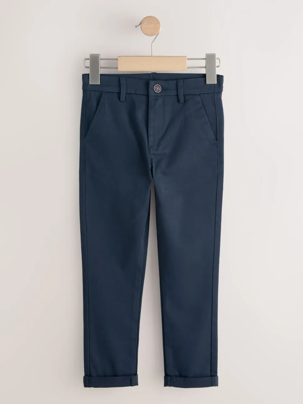 Marineblauw/kiezelkleurig - Stretch skinny chino's verpakking van 2 (3-17jr)
