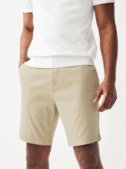 Marineblauw/kiezelkleurig - Slim Fit - Set van 2 chinoshorts met stretch