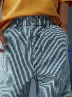 Marineblauw/wit - Jeans met wijde pijpen (3 mnd-7 jr)