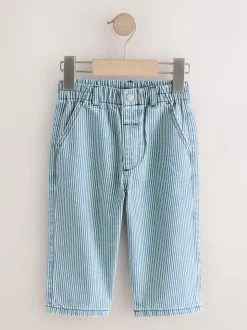 Marineblauw/wit - Jeans met wijde pijpen (3 mnd-7 jr)