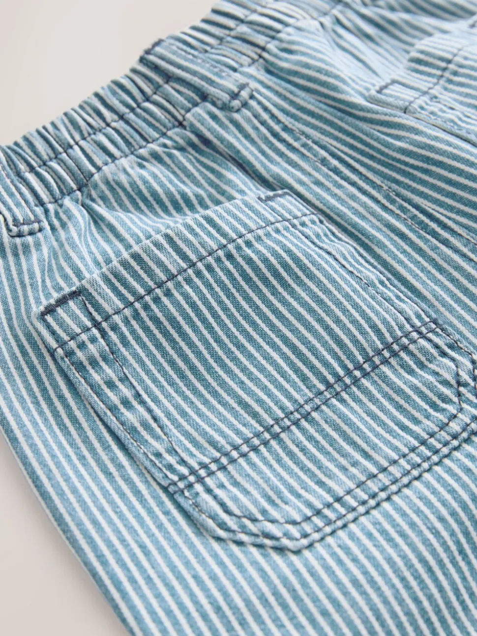 Marineblauw/wit - Jeans met wijde pijpen (3 mnd-7 jr)