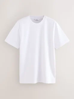 Marineblauw/wit/kiezelkleur - Smart Soft Touch Heavyweight T-Shirts 3 Pack