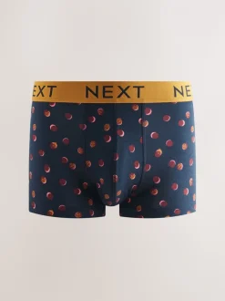 Marine/Bordeauxrode Strepen - Verpakking van 8 - 5 Hipsterboxershorts