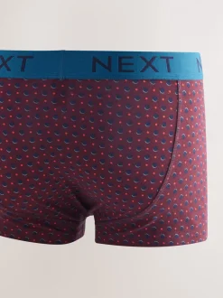 Marine/Bordeauxrode Strepen - Verpakking van 8 - 5 Hipsterboxershorts