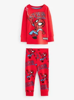 Marvel Rood/groen/blauw - Verpakking van 3 knusse pyjama's (9 mnd-8 jr)