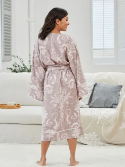 Mauve roze - Laura Ashley Josette badjas