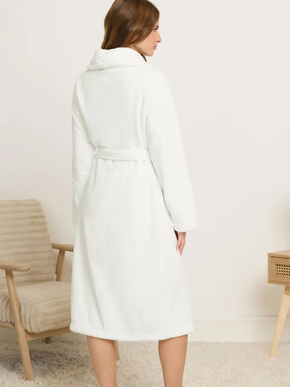 M&Co Cotton Touch Shawl Robe