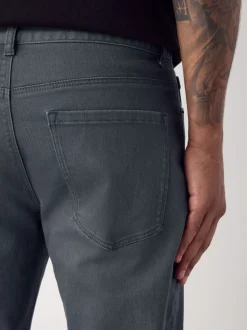 Medium blauwgrijs - Enkele - Slim fit klassieke stretchy jeans