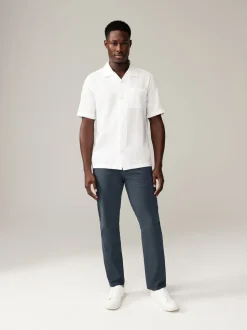 Medium blauwgrijs - Slim Fit - Stretchy chino