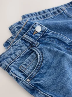 Medium denimblauw - Jeans met wijde pijpen (3-16 jr)