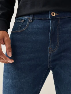 Mediumblauw - Enkele - Skinny fit klassieke stretchy jeans