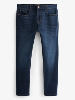 Mediumblauw - Enkele - Skinny fit klassieke stretchy jeans