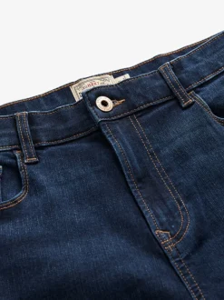 Mediumblauw - Enkele - Skinny fit klassieke stretchy jeans