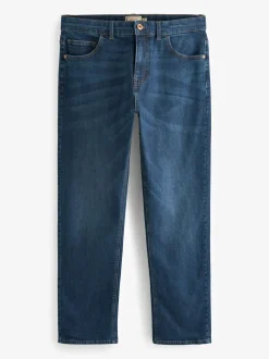 Mediumblauw - Rechte, klassieke jeans met stretch