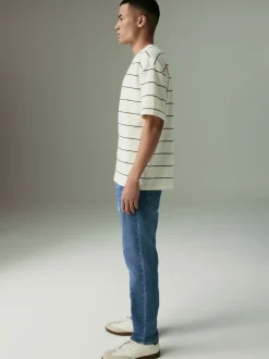 Mediumblauw - Slim Fit - Motionflex jeans