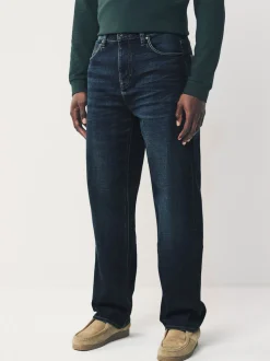 Medium-indigoblauw - Relaxed fit - Motionflex jeans