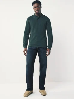 Medium-indigoblauw - Relaxed fit - Motionflex jeans