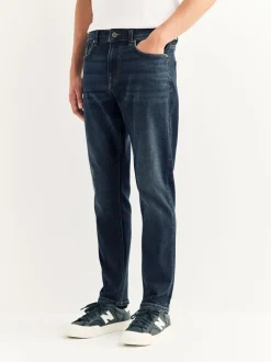 Medium-indigoblauw - Slim Fit - Motionflex jeans