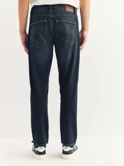 Medium-indigoblauw - Slim Fit - Motionflex jeans