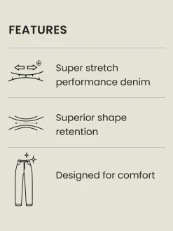 Medium-indigoblauw - Slim Fit - Motionflex jeans